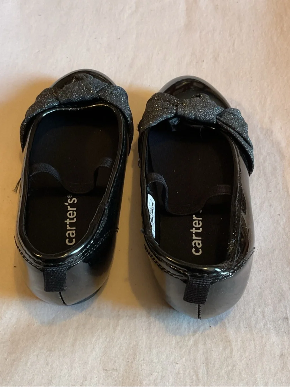 Carter's Black Patent Girls' Bow Dress Flats